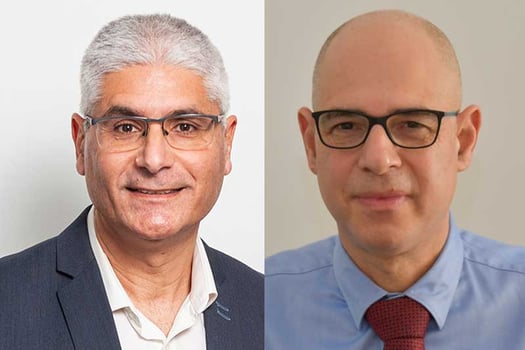 מימין: אריאל גנוט, גמא, צילום: ירון ולצר. ארז יוסף, גמא, צילום: יח״צ